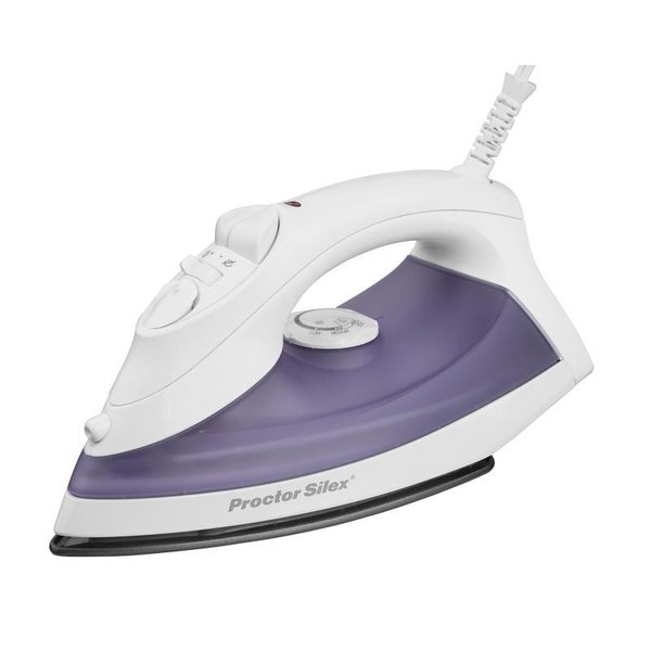 Proctor-Silex 17201 NonStick Steam Iron, 1200 W, 110 V, 127 oz Tank, Blast and FineMist Spray 17201PS